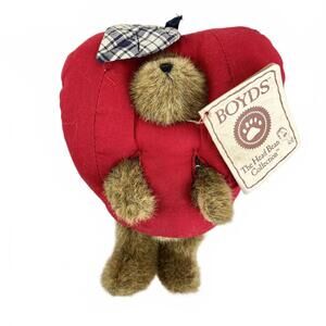 Vintage 6" Boyds Bear Peeker Bear Fritter Appleton Bear in Apple Costume